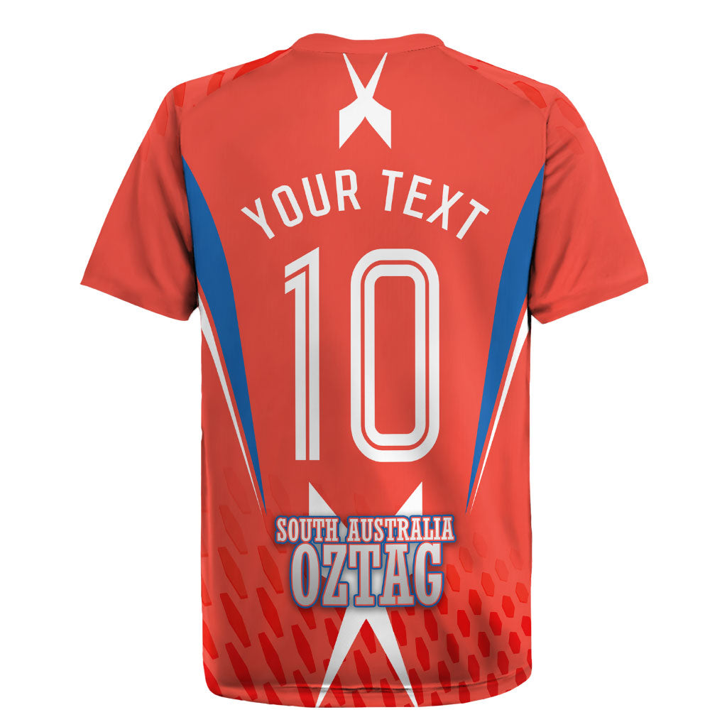 Personalized South Australia Oztag Bird Mascot Rugby Jersey Dynamic Team Spirit Graphic