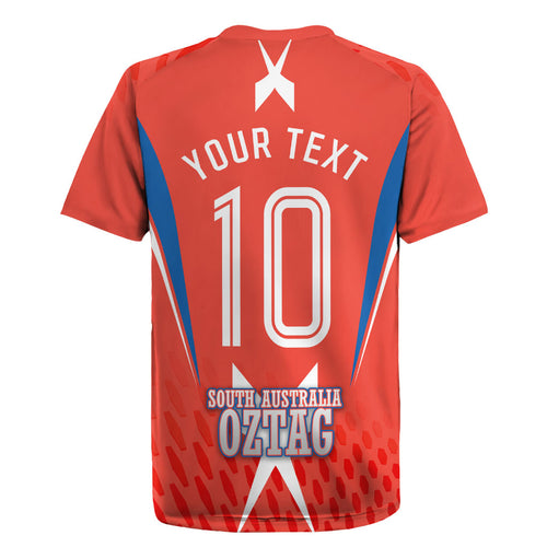 Personalized South Australia Oztag Bird Mascot Rugby Jersey Dynamic Team Spirit Graphic