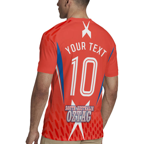 Personalized South Australia Oztag Bird Mascot Rugby Jersey Dynamic Team Spirit Graphic