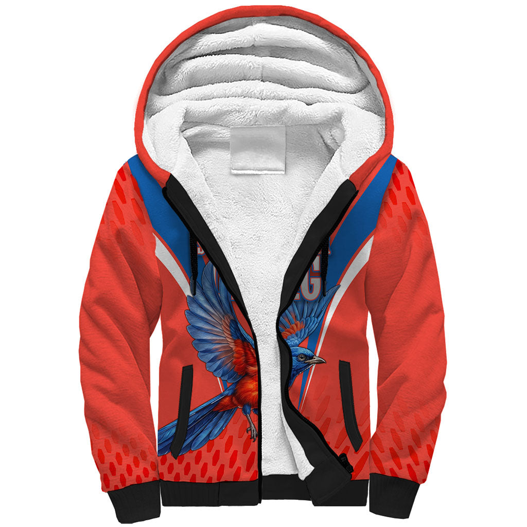 Personalized South Australia Oztag Bird Mascot Sherpa Hoodie Dynamic Team Spirit Graphic
