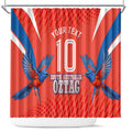 Personalized South Australia Oztag Bird Mascot Shower Curtain Dynamic Team Spirit Graphic