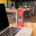 Personalized South Australia Oztag Bird Mascot Skinny Tumbler Dynamic Team Spirit Graphic