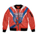 Personalized South Australia Oztag Bird Mascot Sleeve Zip Bomber Jacket Dynamic Team Spirit Graphic