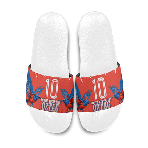 Personalized South Australia Oztag Bird Mascot Slide Sandals Dynamic Team Spirit Graphic