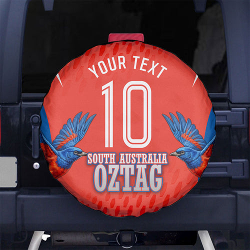 Personalized South Australia Oztag Bird Mascot Spare Tire Cover Dynamic Team Spirit Graphic