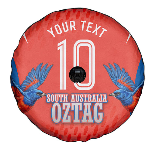 Personalized South Australia Oztag Bird Mascot Spare Tire Cover Dynamic Team Spirit Graphic