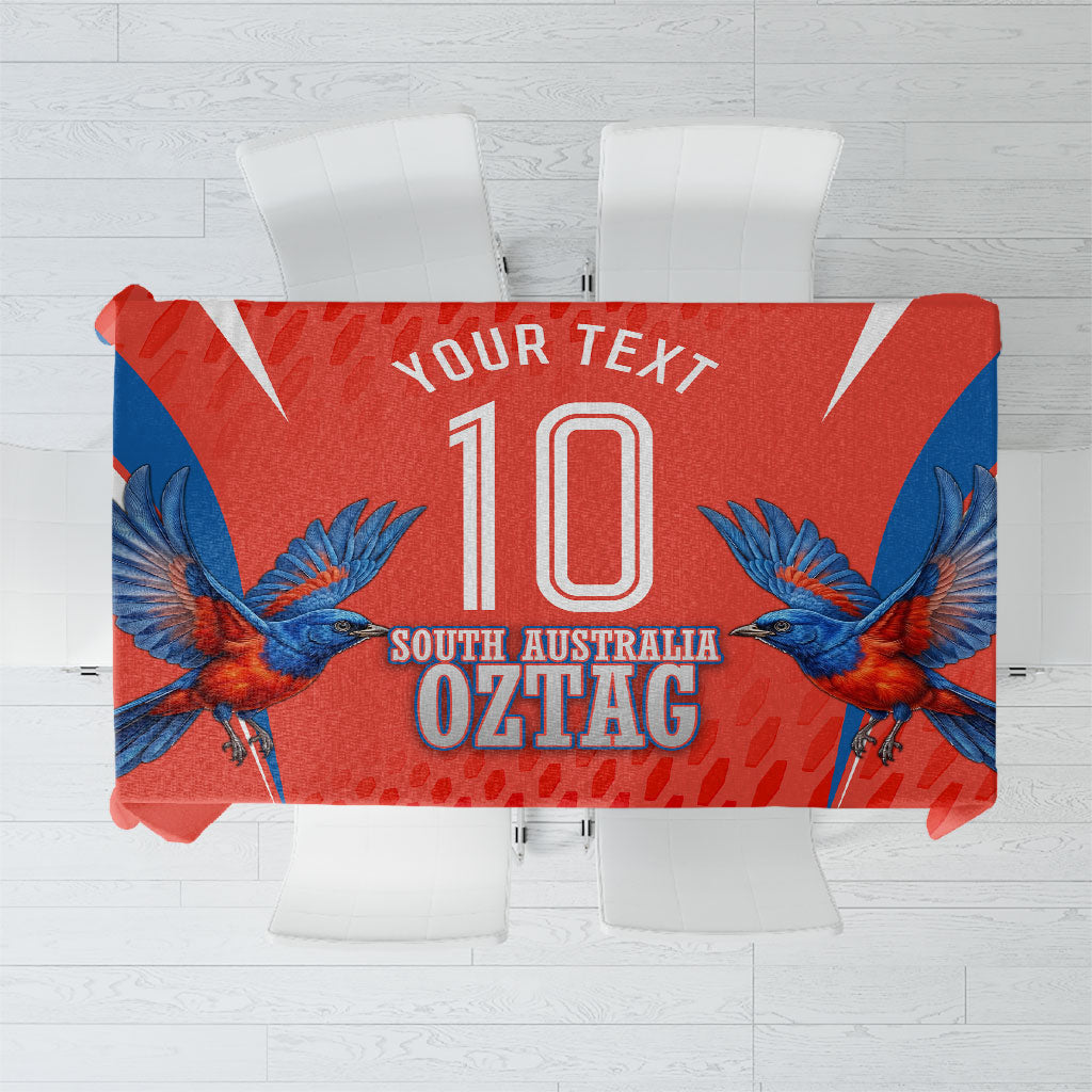 Personalized South Australia Oztag Bird Mascot Tablecloth Dynamic Team Spirit Graphic