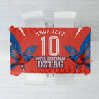 Personalized South Australia Oztag Bird Mascot Tablecloth Dynamic Team Spirit Graphic
