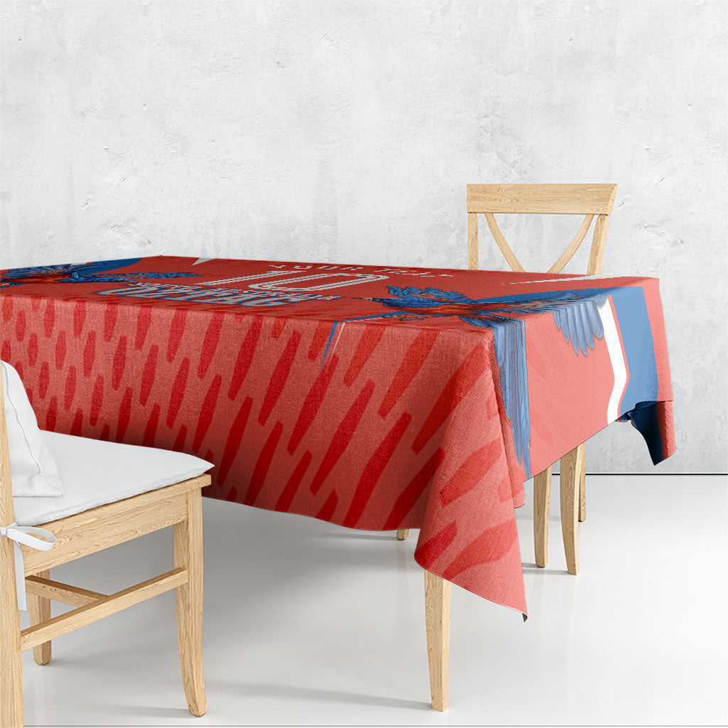 Personalized South Australia Oztag Bird Mascot Tablecloth Dynamic Team Spirit Graphic