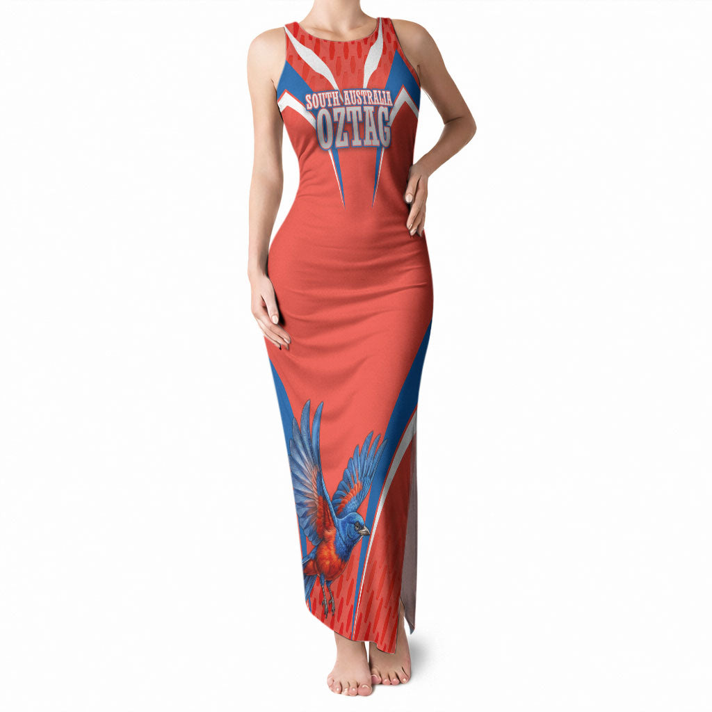 Personalized South Australia Oztag Bird Mascot Tank Maxi Dress Dynamic Team Spirit Graphic