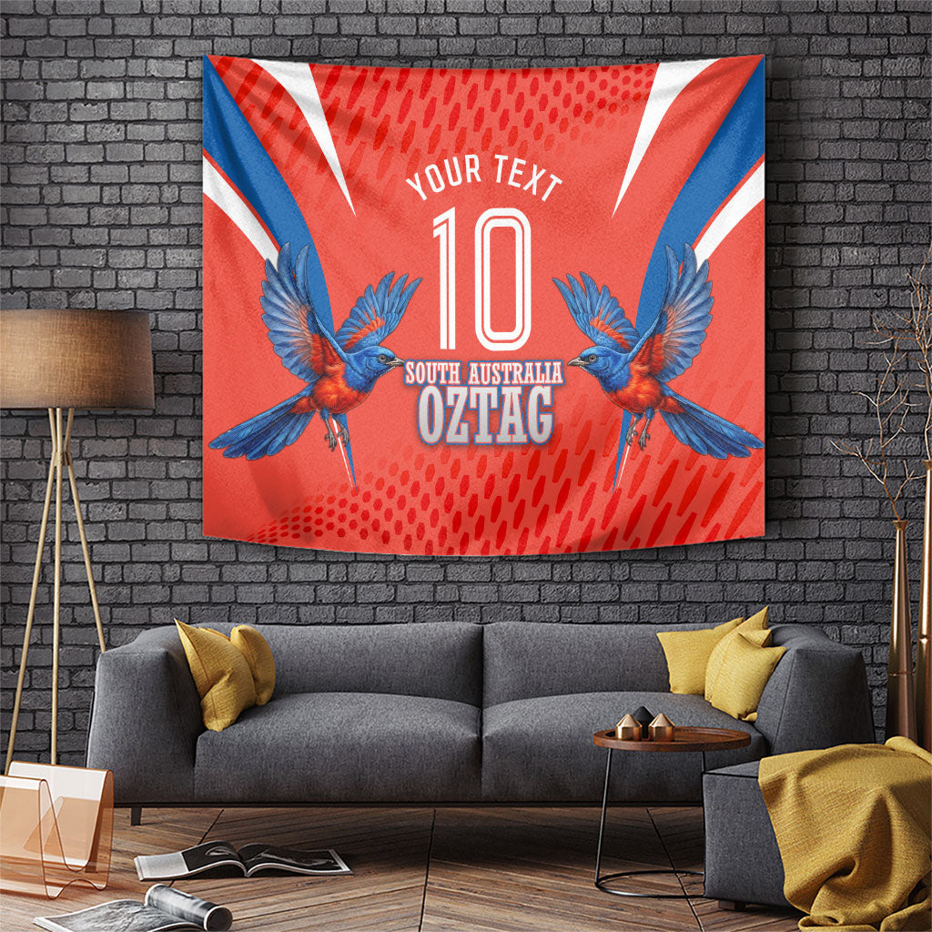 Personalized South Australia Oztag Bird Mascot Tapestry Dynamic Team Spirit Graphic