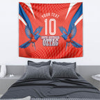 Personalized South Australia Oztag Bird Mascot Tapestry Dynamic Team Spirit Graphic