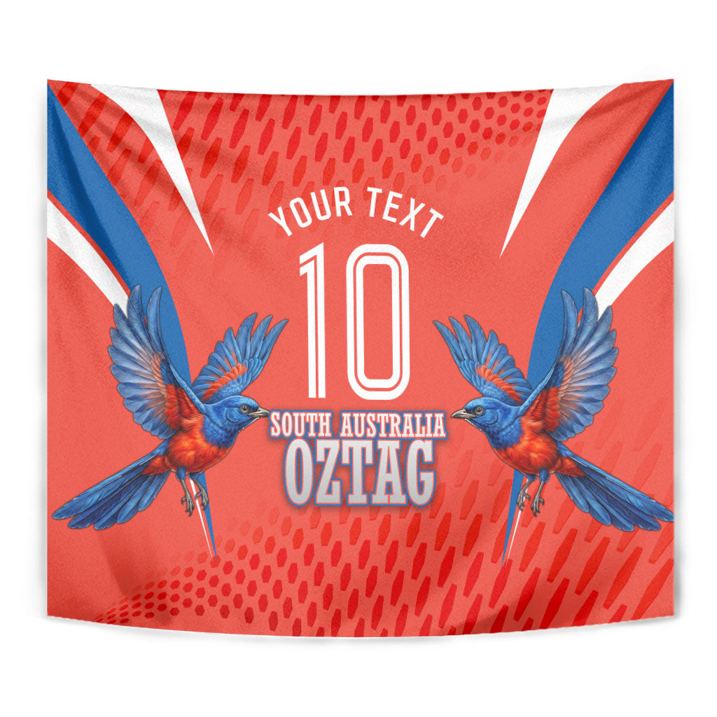 Personalized South Australia Oztag Bird Mascot Tapestry Dynamic Team Spirit Graphic