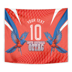 Personalized South Australia Oztag Bird Mascot Tapestry Dynamic Team Spirit Graphic
