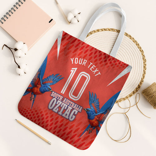 Personalized South Australia Oztag Bird Mascot Tote Bag Dynamic Team Spirit Graphic