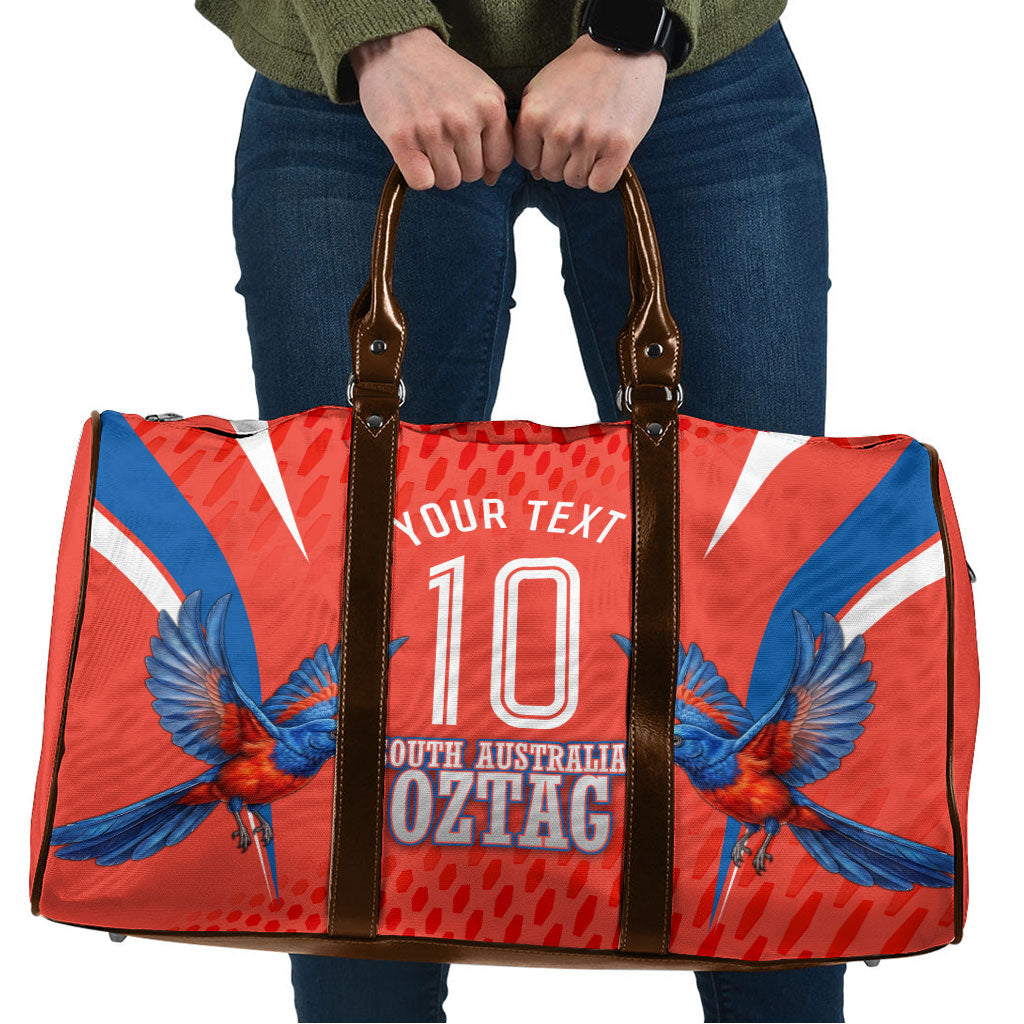 Personalized South Australia Oztag Bird Mascot Travel Bag Dynamic Team Spirit Graphic