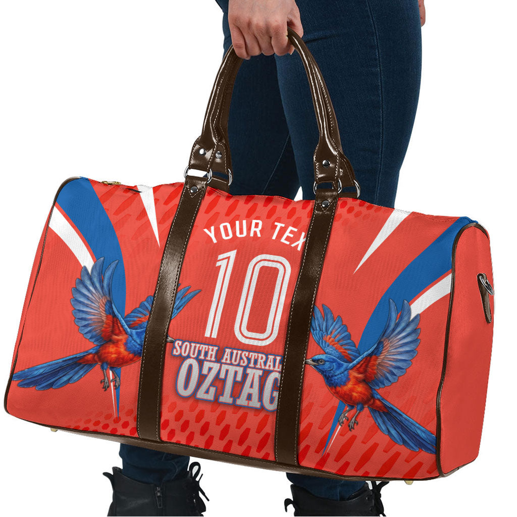 Personalized South Australia Oztag Bird Mascot Travel Bag Dynamic Team Spirit Graphic