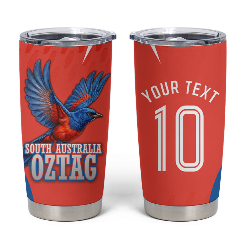 Personalized South Australia Oztag Bird Mascot Tumbler Cup Dynamic Team Spirit Graphic