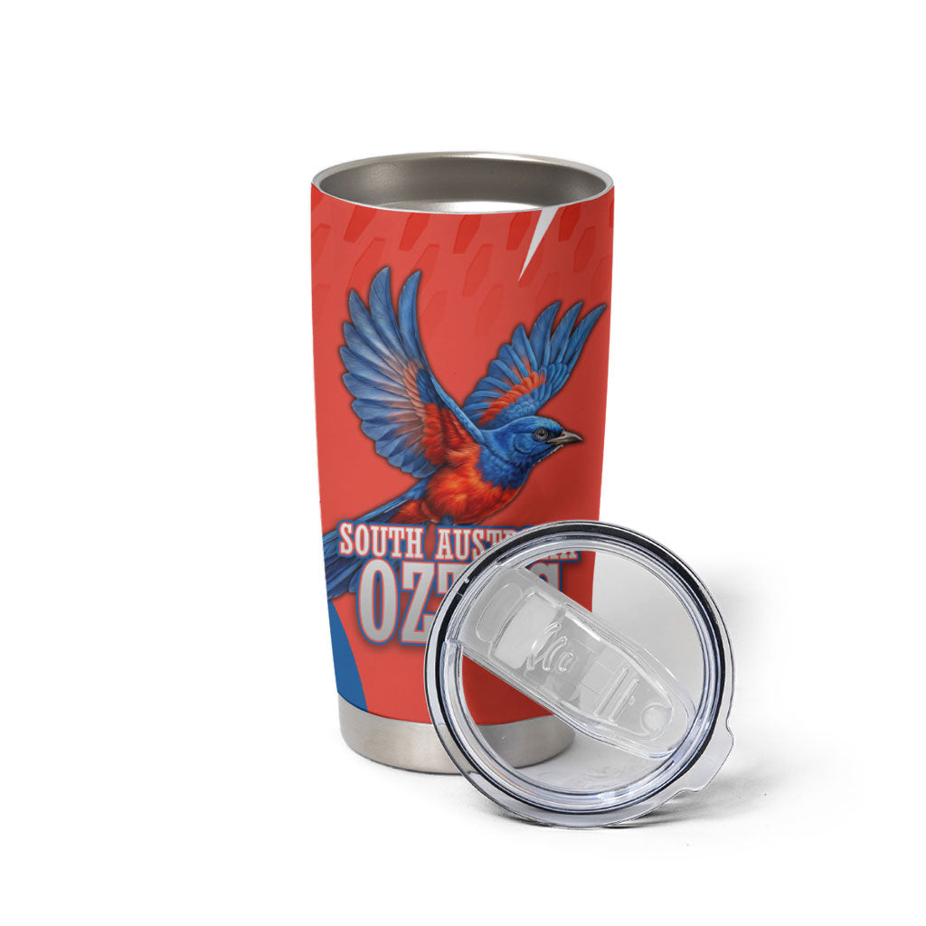 Personalized South Australia Oztag Bird Mascot Tumbler Cup Dynamic Team Spirit Graphic