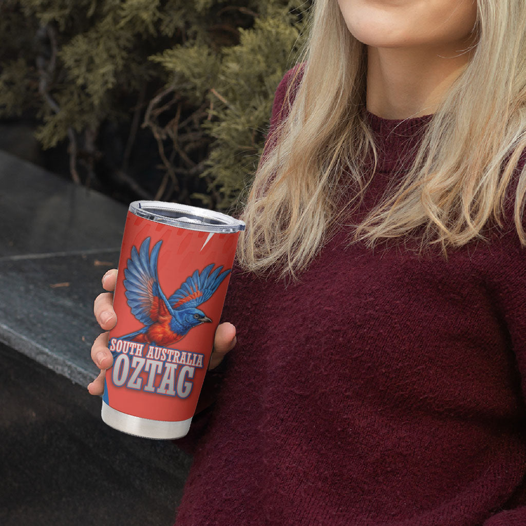 Personalized South Australia Oztag Bird Mascot Tumbler Cup Dynamic Team Spirit Graphic