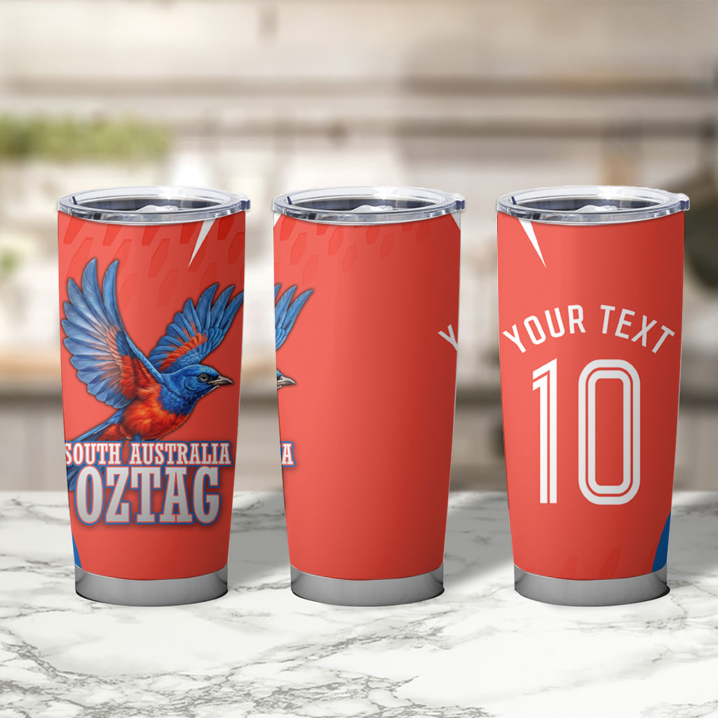 Personalized South Australia Oztag Bird Mascot Tumbler Cup Dynamic Team Spirit Graphic