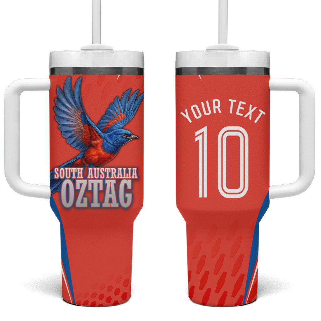 Personalized South Australia Oztag Bird Mascot Tumbler With Handle Dynamic Team Spirit Graphic