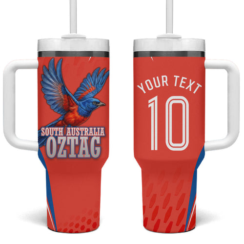 Personalized South Australia Oztag Bird Mascot Tumbler With Handle Dynamic Team Spirit Graphic