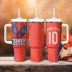 Personalized South Australia Oztag Bird Mascot Tumbler With Handle Dynamic Team Spirit Graphic