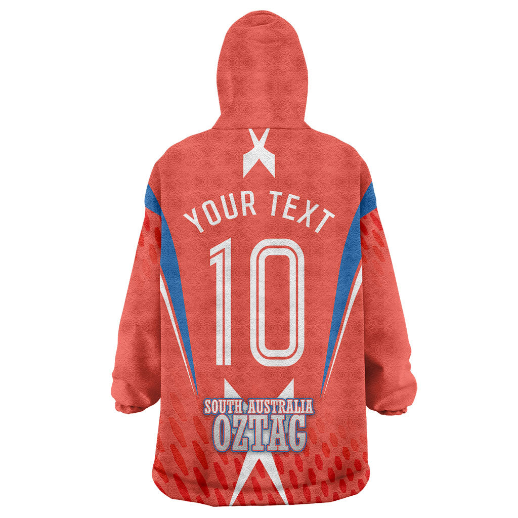 Personalized South Australia Oztag Bird Mascot Wearable Blanket Hoodie Dynamic Team Spirit Graphic