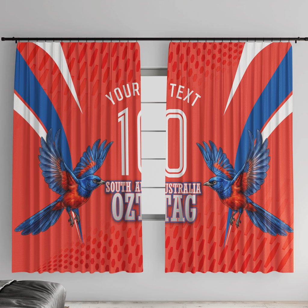 Personalized South Australia Oztag Bird Mascot Window Curtain Dynamic Team Spirit Graphic