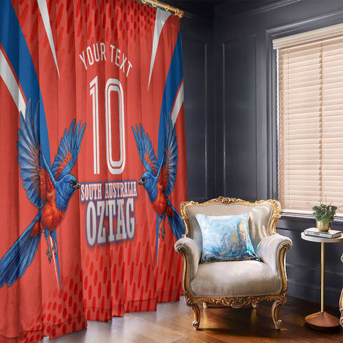 Personalized South Australia Oztag Bird Mascot Window Curtain Dynamic Team Spirit Graphic