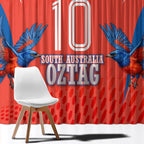 Personalized South Australia Oztag Bird Mascot Window Curtain Dynamic Team Spirit Graphic