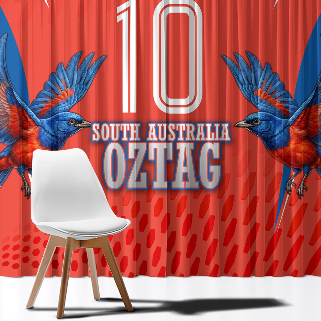 Personalized South Australia Oztag Bird Mascot Window Curtain Dynamic Team Spirit Graphic