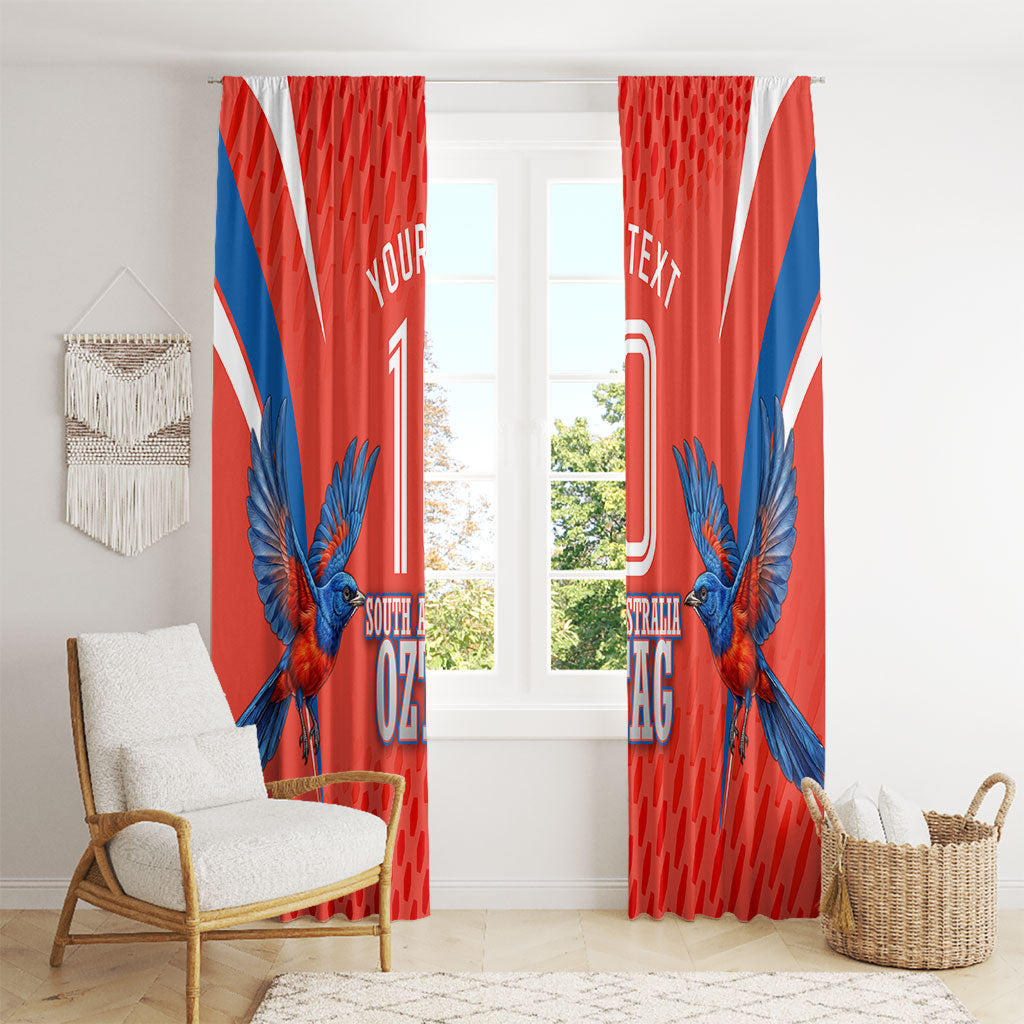 Personalized South Australia Oztag Bird Mascot Window Curtain Dynamic Team Spirit Graphic