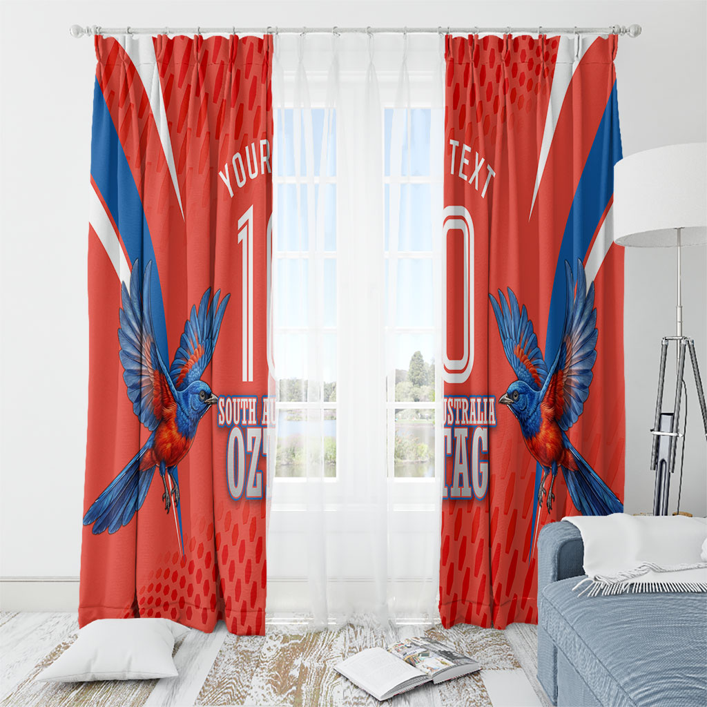 Personalized South Australia Oztag Bird Mascot Window Curtain Dynamic Team Spirit Graphic