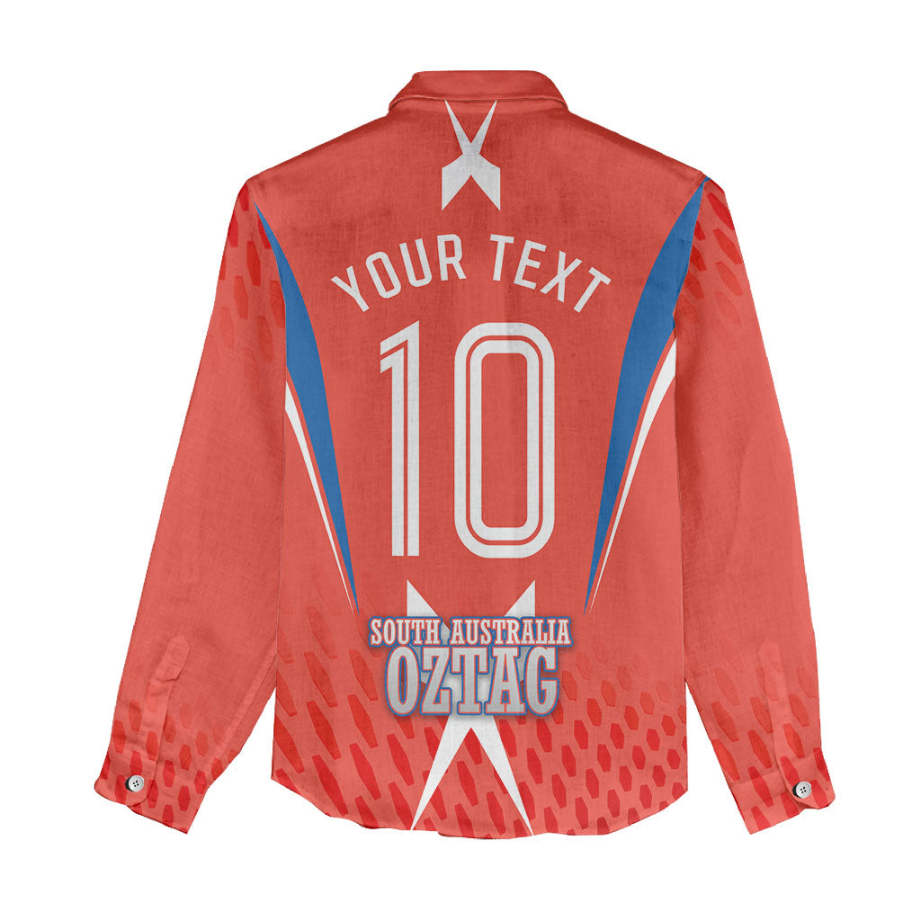 Personalized South Australia Oztag Bird Mascot Women Casual Shirt Dynamic Team Spirit Graphic