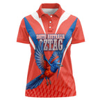 Personalized South Australia Oztag Bird Mascot Women Polo Shirt Dynamic Team Spirit Graphic