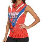 Personalized South Australia Oztag Bird Mascot Women Sleeveless Polo Shirt Dynamic Team Spirit Graphic