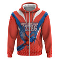 Personalized South Australia Oztag Bird Mascot Zip Hoodie Dynamic Team Spirit Graphic