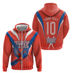 Personalized South Australia Oztag Bird Mascot Zip Hoodie Dynamic Team Spirit Graphic