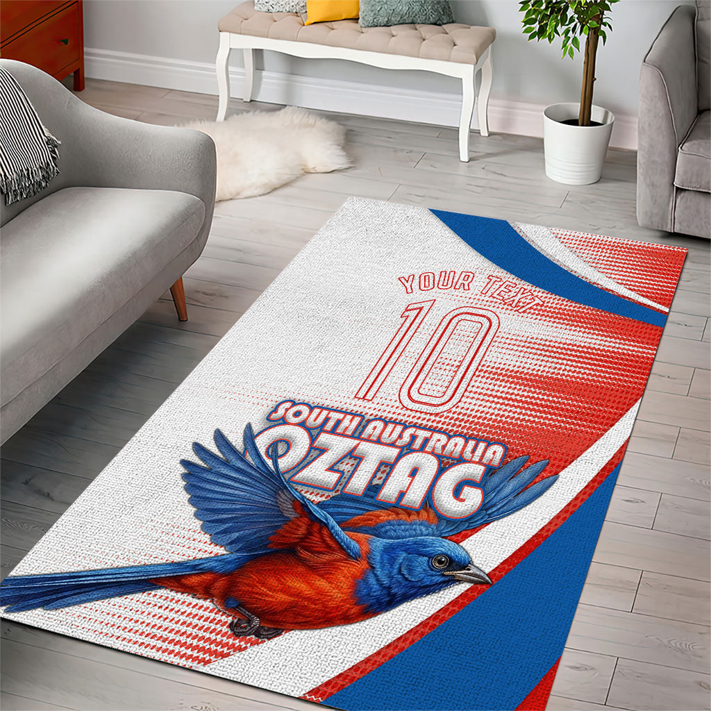 Personalised South Australia Oztag Bird Area Rug Australian Tag Rugby Bird Mascot
