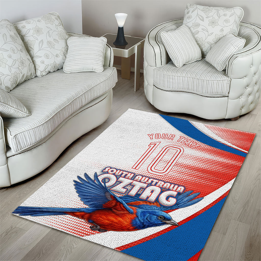 Personalised South Australia Oztag Bird Area Rug Australian Tag Rugby Bird Mascot