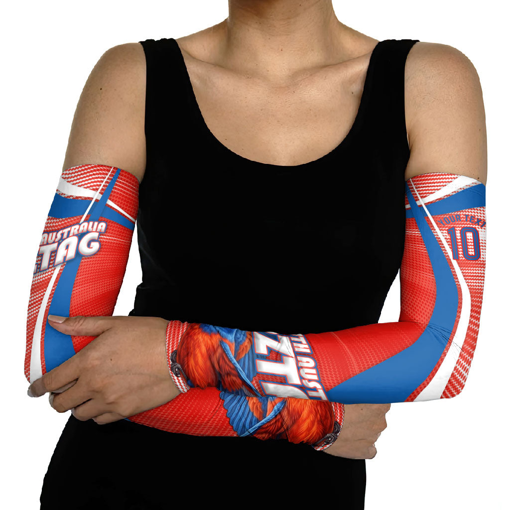 Personalised South Australia Oztag Bird Arm Sleeves Australian Tag Rugby Bird Mascot