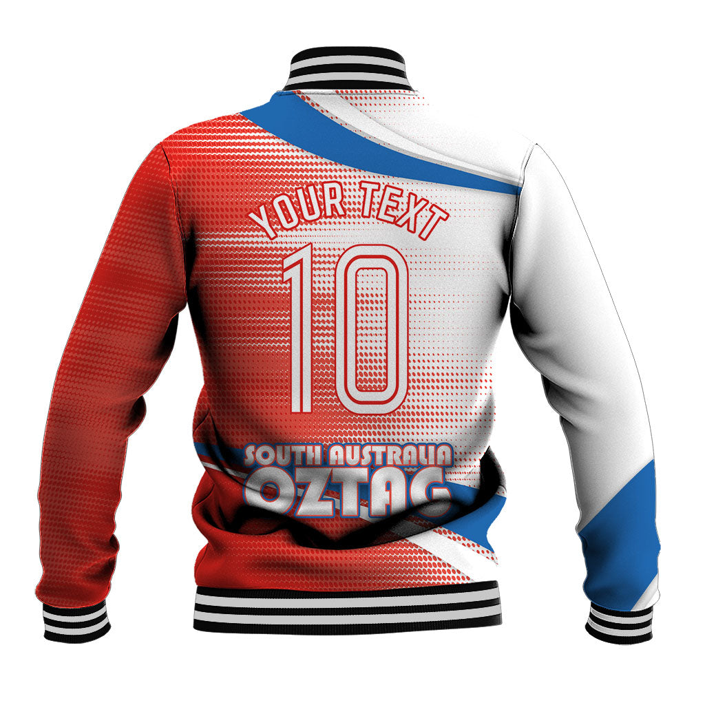 Personalised South Australia Oztag Bird Baseball Jacket Australian Tag Rugby Bird Mascot