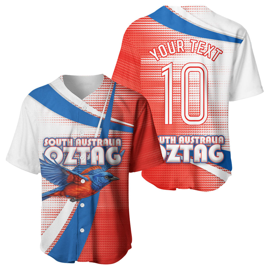 Personalised South Australia Oztag Bird Baseball Jersey Australian Tag Rugby Bird Mascot