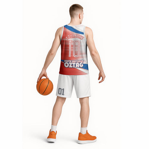 Personalised South Australia Oztag Bird Basketball Jersey Australian Tag Rugby Bird Mascot