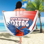 Personalised South Australia Oztag Bird Beach Blanket Australian Tag Rugby Bird Mascot
