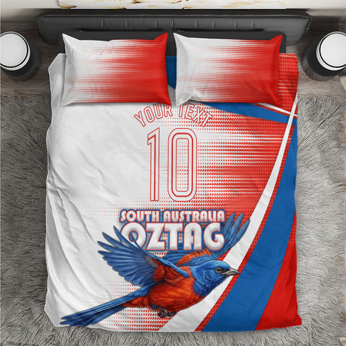 Personalised South Australia Oztag Bird Bedding Set Australian Tag Rugby Bird Mascot
