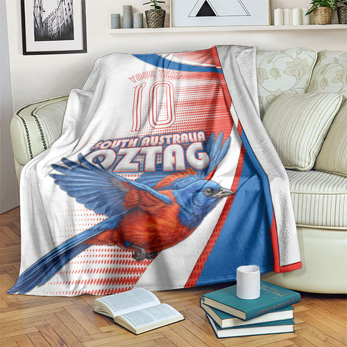 Personalised South Australia Oztag Bird Blanket Australian Tag Rugby Bird Mascot