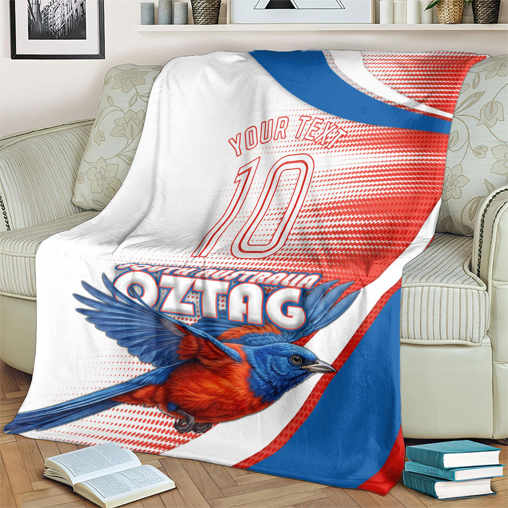 Personalised South Australia Oztag Bird Blanket Australian Tag Rugby Bird Mascot
